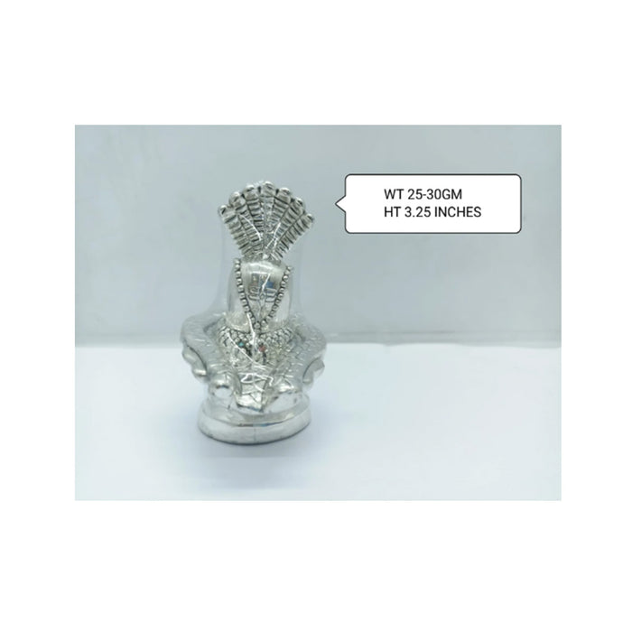Silver Hollow Shivling with Sheshnag Statue - 25 to 30gm in India, US, UK, Australia, Europe