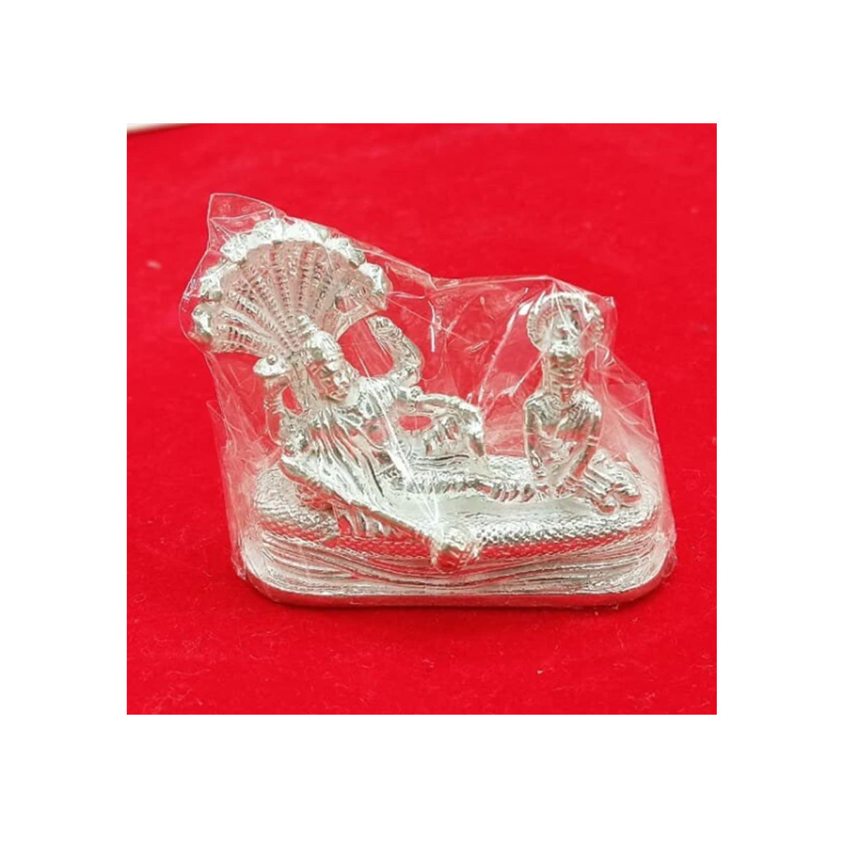 Vishnu Laxmi Idol in Pure 925 Silver / Idol in Silver Hindu Religion God Idol Sculpture Statue in India, US, UK, Australia, Europe