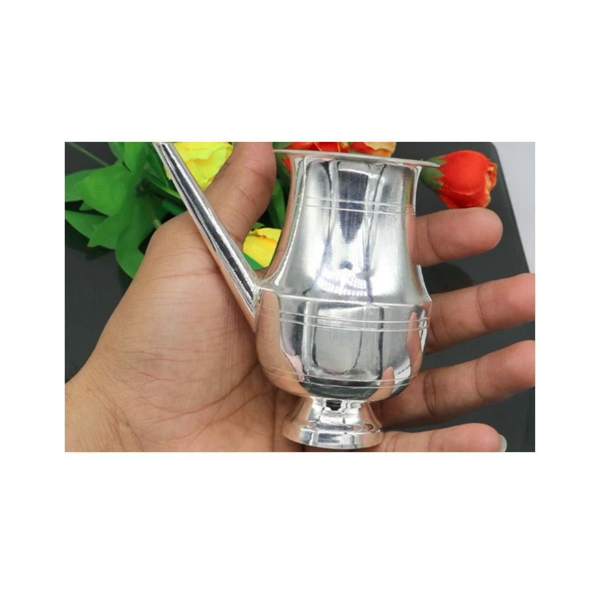 Silver Customized Designer Puja Kalash, Lord Shiva Silver Utensils with Nozzles, Karwa Chauth Kalash Jar , Puja Article in India, US, UK, Australia, Europe