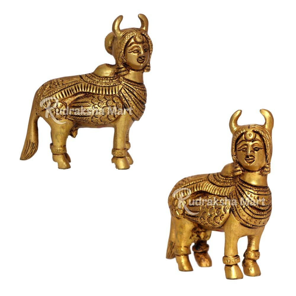 Kamdhenu Cow Murti In Pure Brass in India, US, UK, Australia, Europe