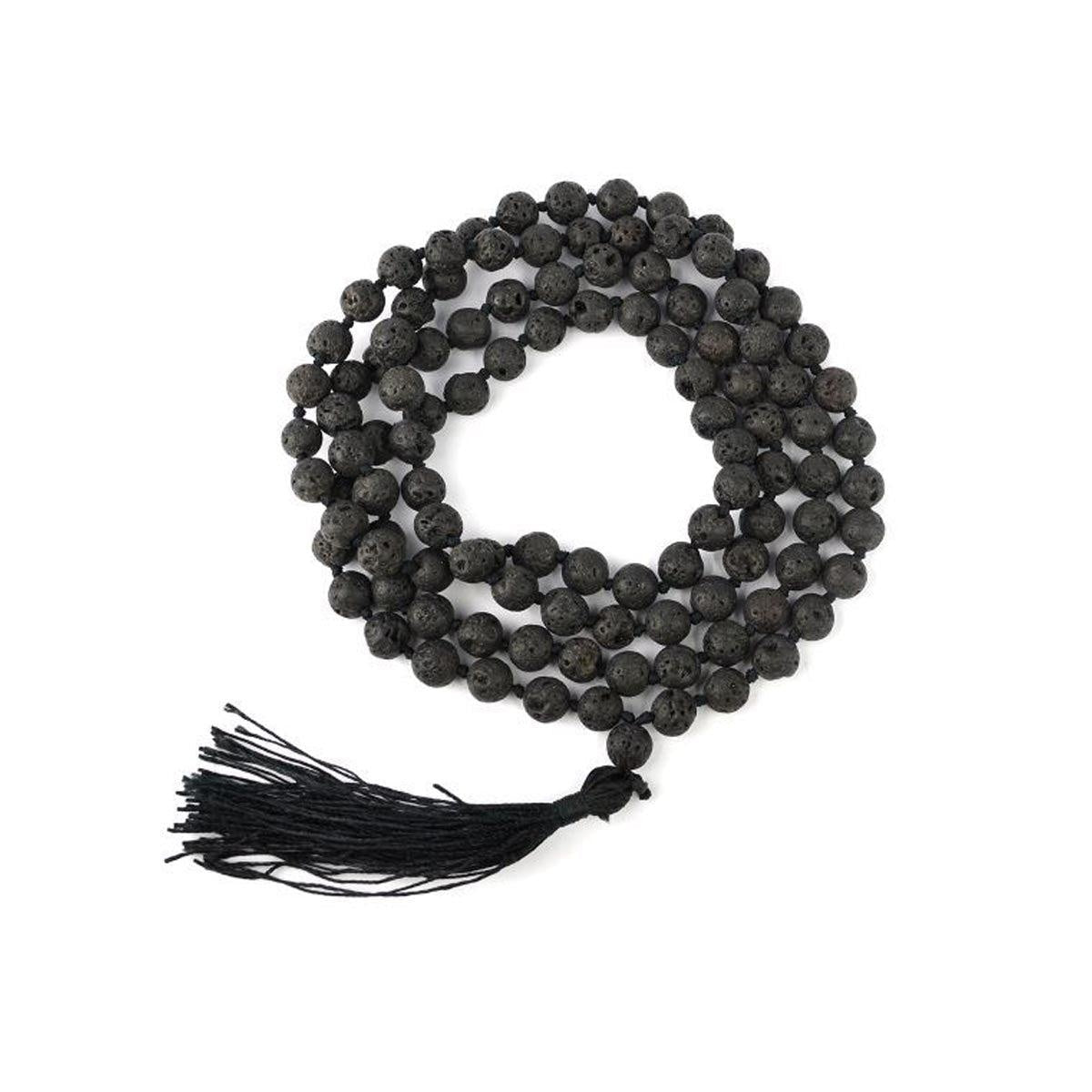 Lava Beads Mala in India, US, UK, Australia, Europe