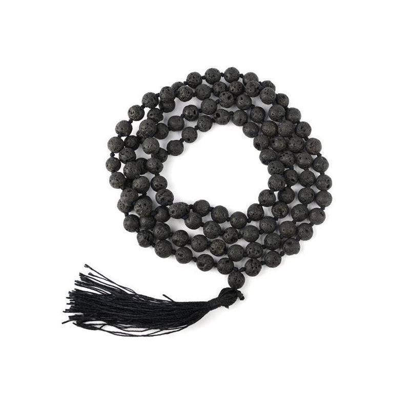 Lava Beads Mala in India, US, UK, Australia, Europe