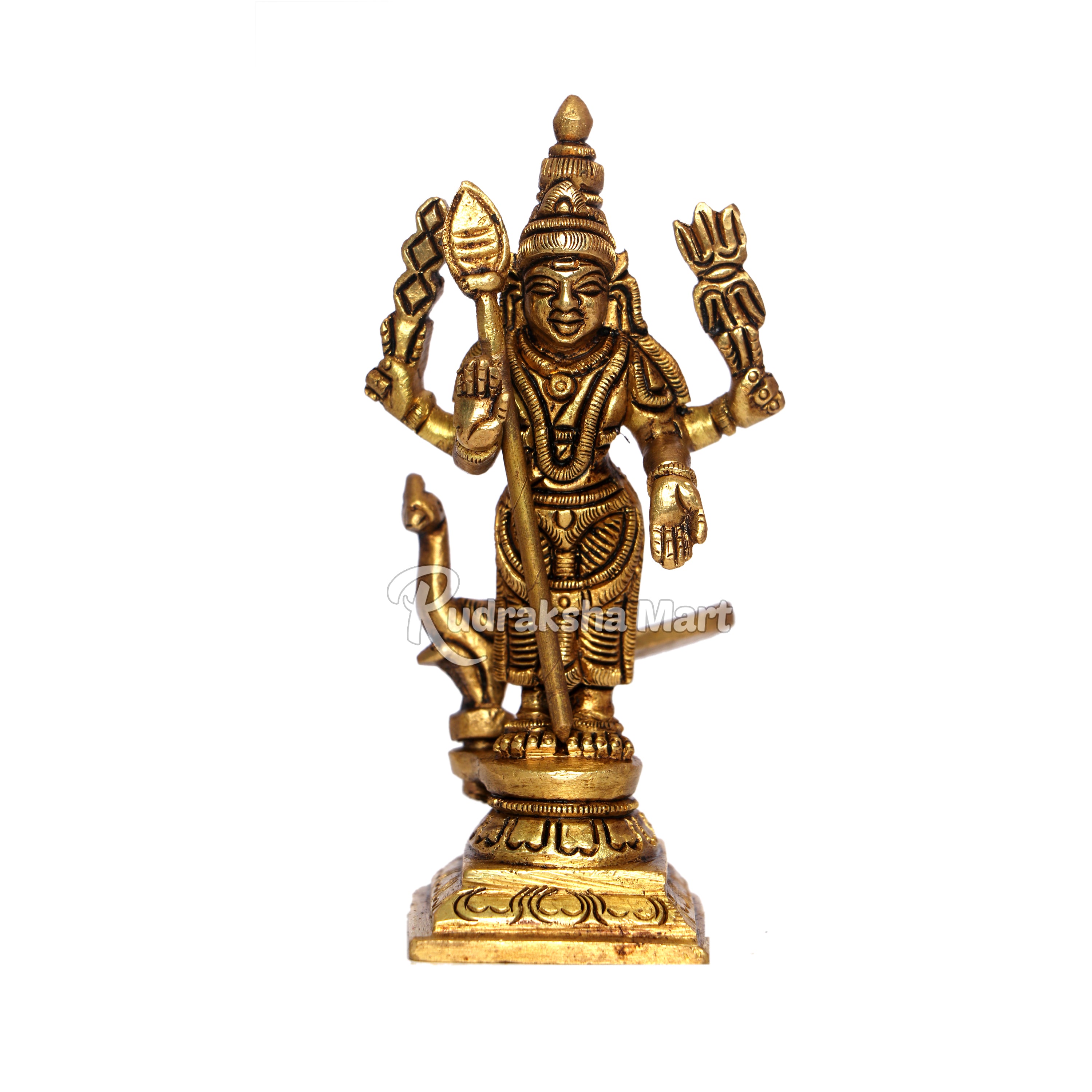 Lord Murugan (Kartikeya) Swami Brass Idol Statue in India, US, UK, Australia, Europe