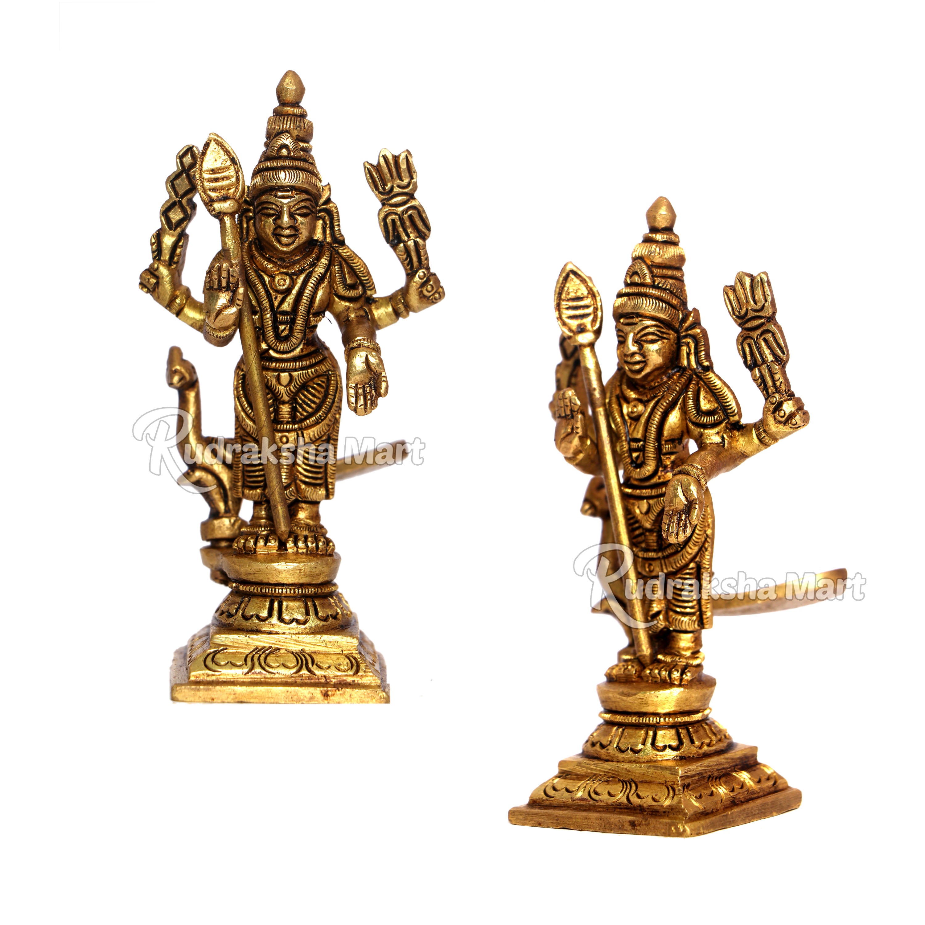 Lord Murugan (Kartikeya) Swami Brass Idol Statue in India, US, UK, Australia, Europe