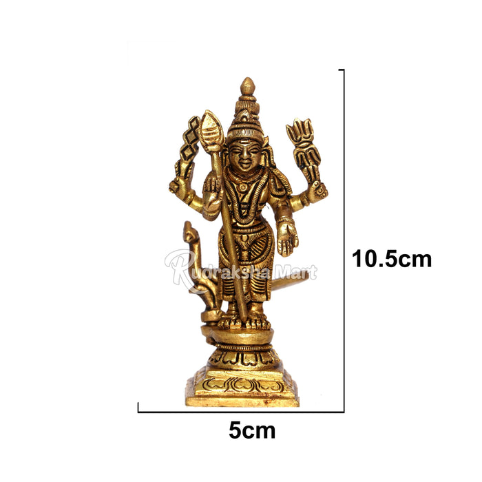 Lord Murugan (Kartikeya) Swami Brass Idol Statue in India, US, UK, Australia, Europe