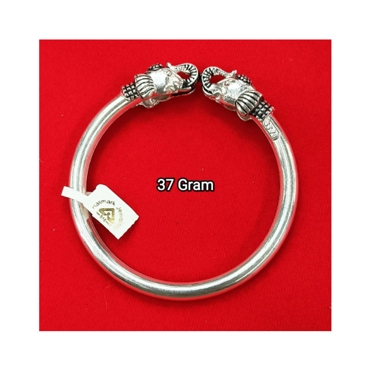 925 Sterling Silver Antic Finish Elephant Headed Silver Kada in India, US, UK, Australia, Europe