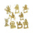 Navgraha Nine Planet Sculpture Big Idols Set in Brass in India, US, UK, Australia, Europe