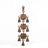 Om Shubh Labh Brass Wall Hanging Bells Decorative Showpiece - 31 cm, Vastu Bell for Home Door in India, US, UK, Australia, Europe