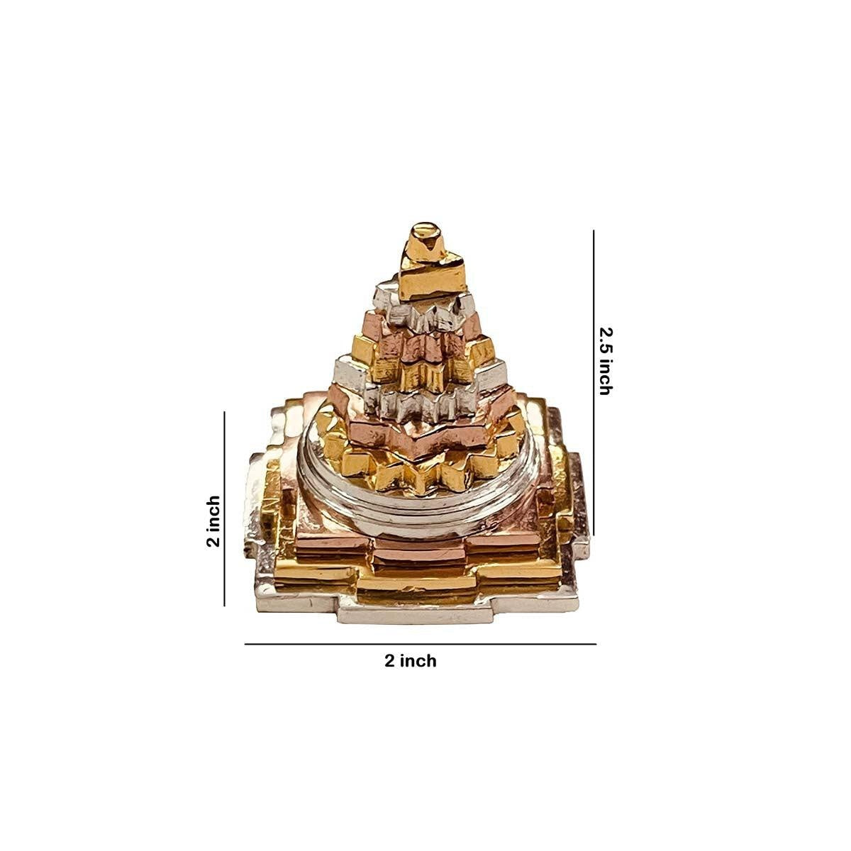 Panchdhatu Shree Yantra - 2.5 Inch in India, US, UK, Australia, Europe