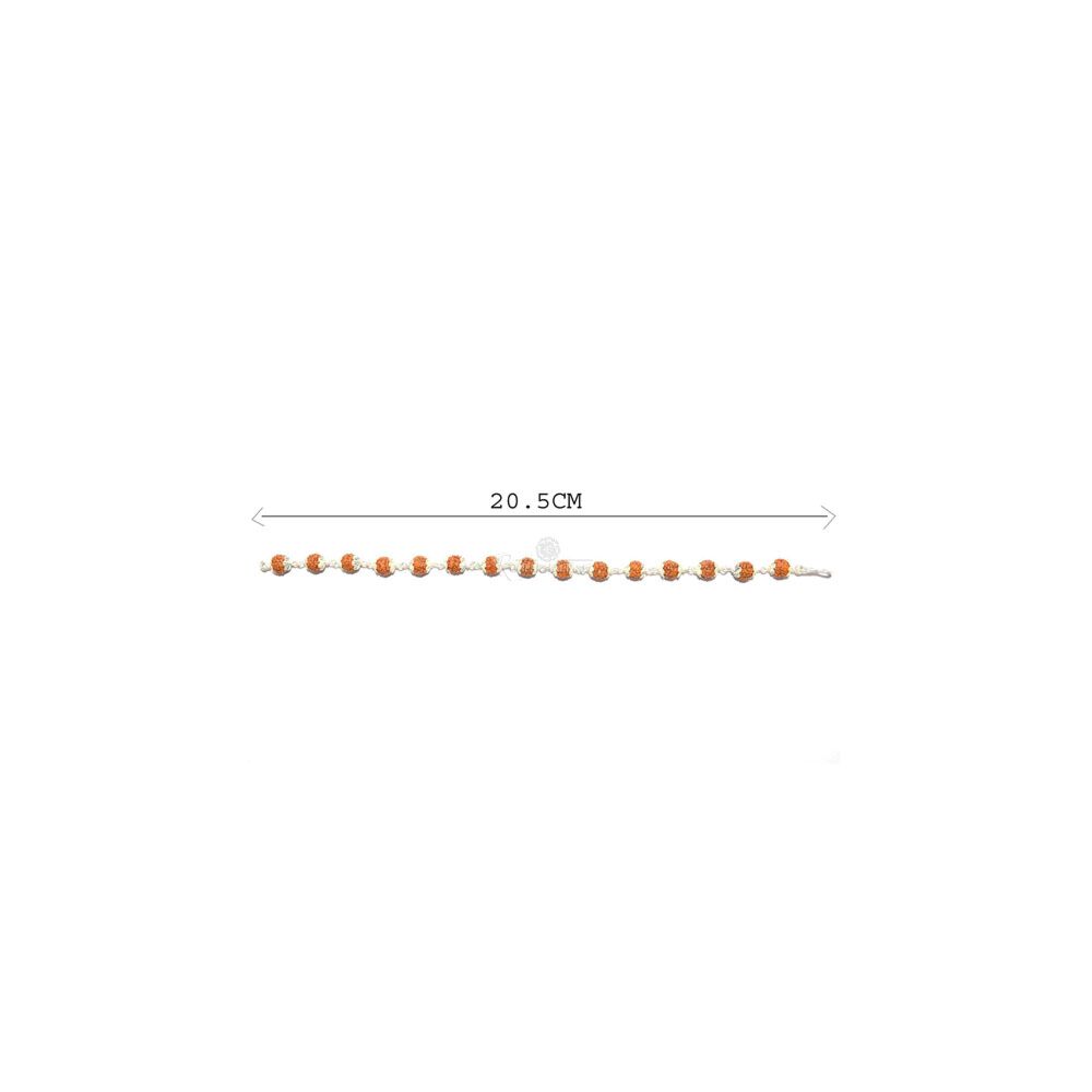 5 Mukhi Rudraksha Bracelet In Pure Silver in India, US, UK, Australia, Europe