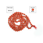 Red Jasper Round Beads Mala in India, US, UK, Australia, Europe