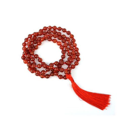 Red Onyx Round Beads Mala in India, US, UK, Australia, Europe