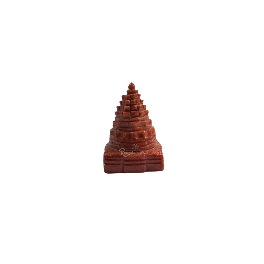 Shree Yantra In Red Sunstone Gemstone in India, US, UK, Australia, Europe