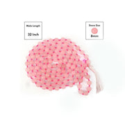 Rose Quartz Round Beads Mala in India, US, UK, Australia, Europe