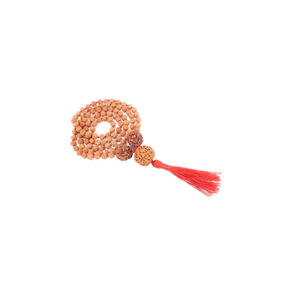 4 Mukhi and 6 Mukhi Java Rudraksha Beads Combination Mala - Saraswati Mala With 5 Mukhi Mala in India, US, UK, Australia, Europe