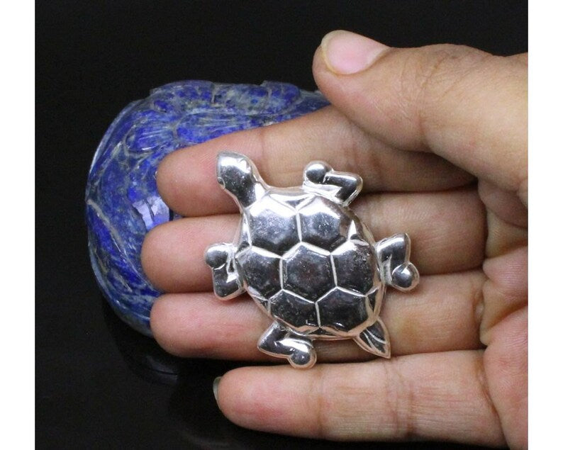 92.5 Pure Silver Tortoise Turtle for Vastu Improvement in India, US, UK, Australia, Europe
