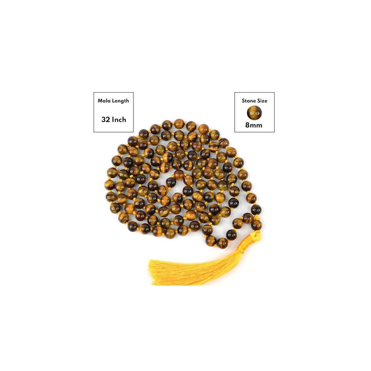 Tiger Eye Beads Mala in India, US, UK, Australia, Europe