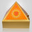 Wooden Pyramid Wish Box with Om Sticker for Reiki and Crystal Healing 9 Inch in India, US, UK, Australia, Europe